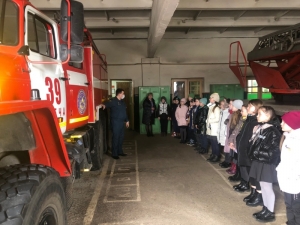 Школьникам напомнили правила пожарной безопасности 