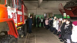Школьникам напомнили правила пожарной безопасности 